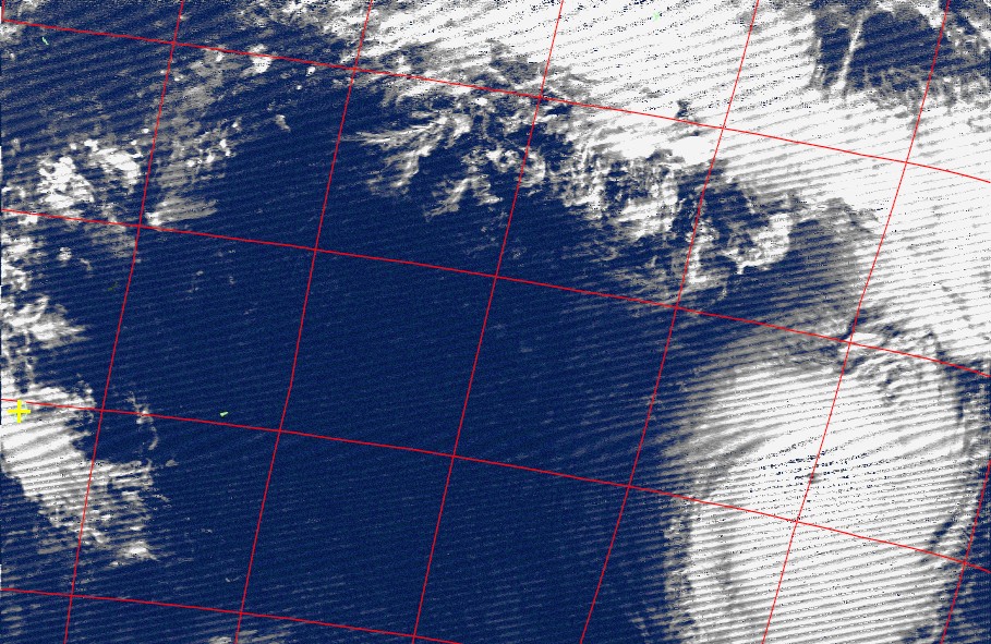 Intense tropical cyclone Uriah, Noaa 18 IR 17 Feb 2016 17:05