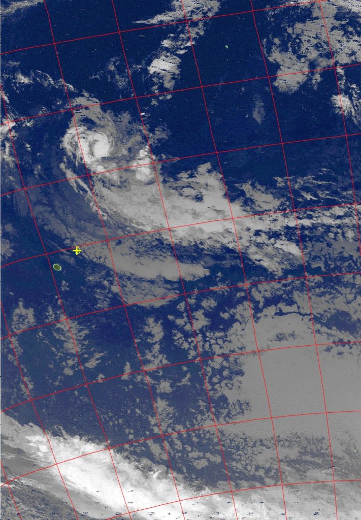 Moderate tropical storm Abela, Noaa 18 IR 18 Jul 2016 05:23