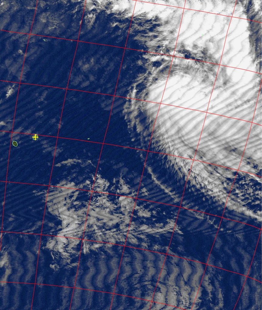 Moderate tropical storm Annabelle, Noaa 18 IR 22 Nov 2015 17:03