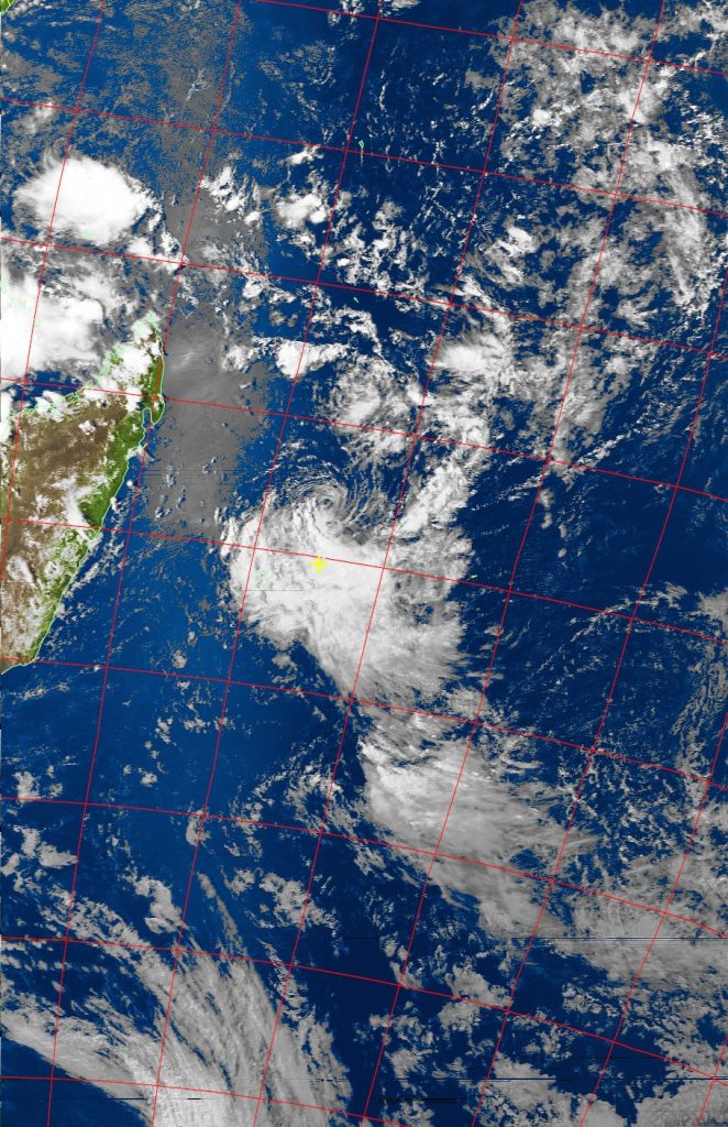 Moderate tropical storm Carlos, Noaa 19 VIS 06 Feb 2017 15:13