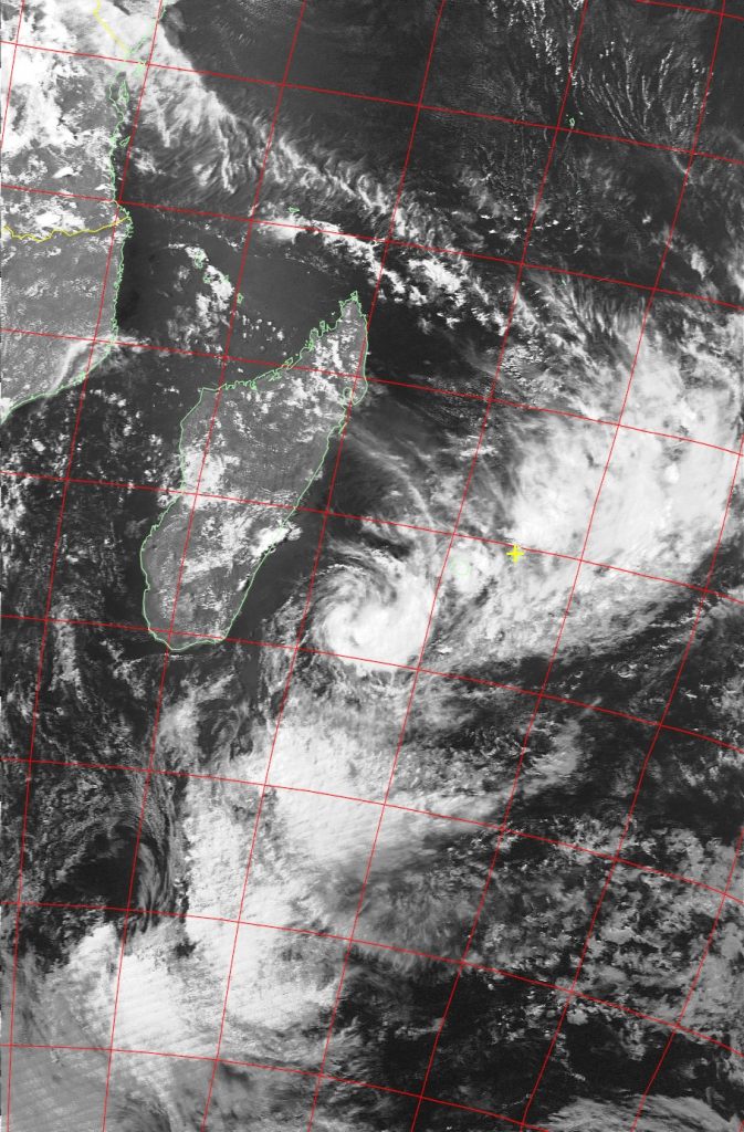 Tropical depression, Noaa 19 VIS 10 Feb 2016 15:08