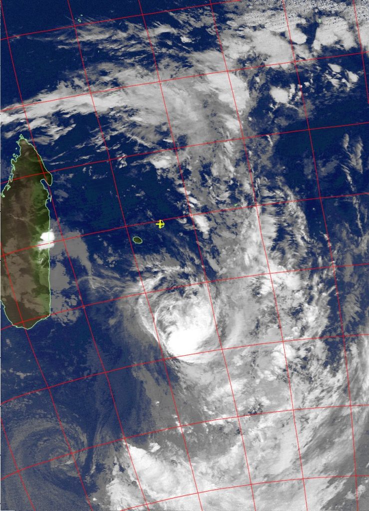 Moderate tropical storm Daya, Noaa 19 IR 12 Feb 2016 02:12 