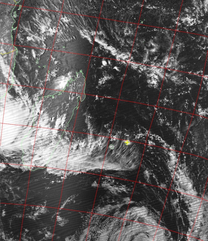 Moderate tropical storm, Noaa 19 VIS 13 Feb 2017 15:34