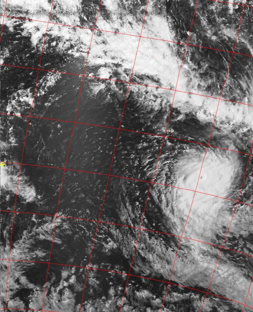 Intense tropical cyclone Uriah, Noaa 19 VIS 17 Feb 2016 13:50