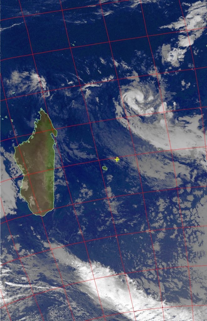 Moderate tropical storm Abela, Noaa 19 IR 18 Jul 2016 02:41