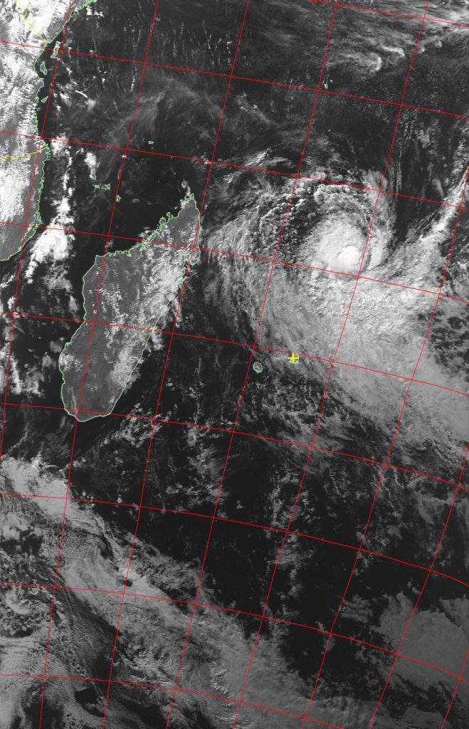 Moderate tropical storm Abela, Noaa 19 VIS 18 Jul 2016 15:14