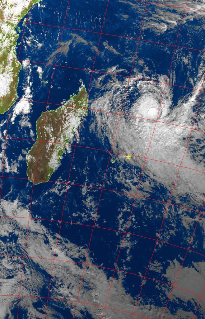Moderate tropical storm Abela, Noaa 19 VIS 18 Jul 2016 15:14