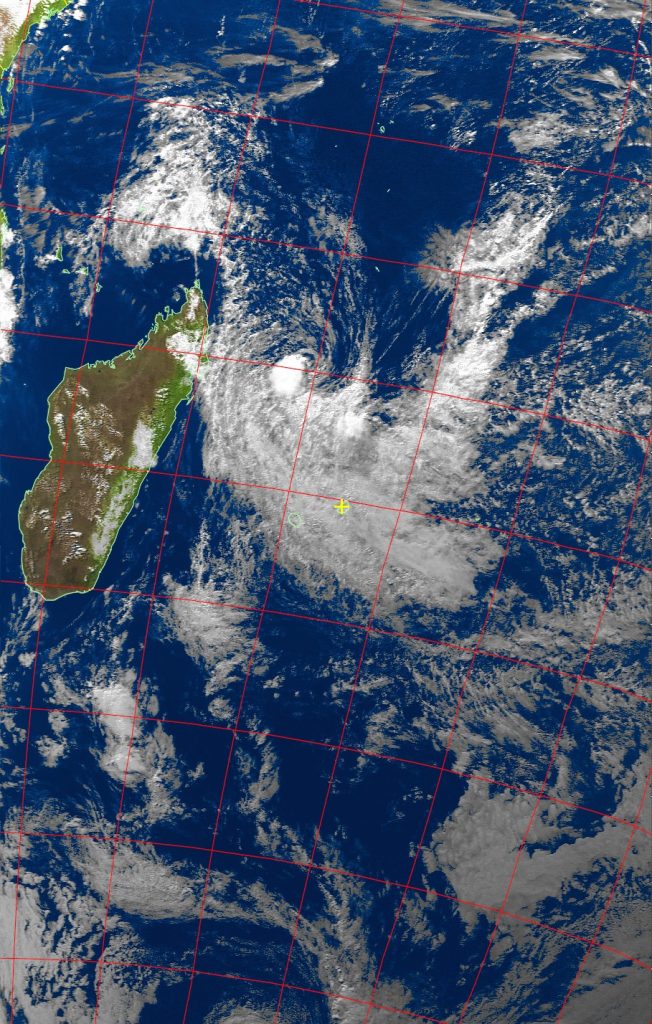 Tropical storm Ex-Abela, Noaa 19 VIS 19 Jul 2016 15:03