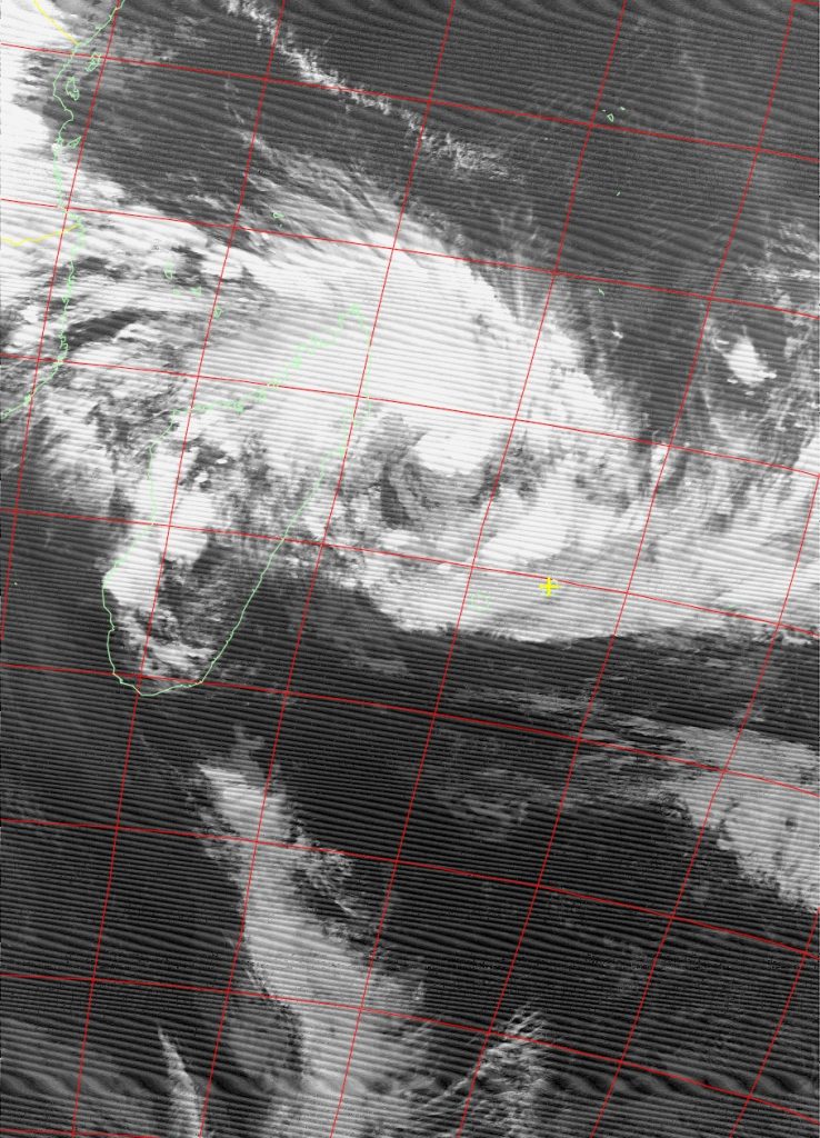 Moderate Tropical Storm Ava, Noaa 15 IR 03 Jan 2018 19:02