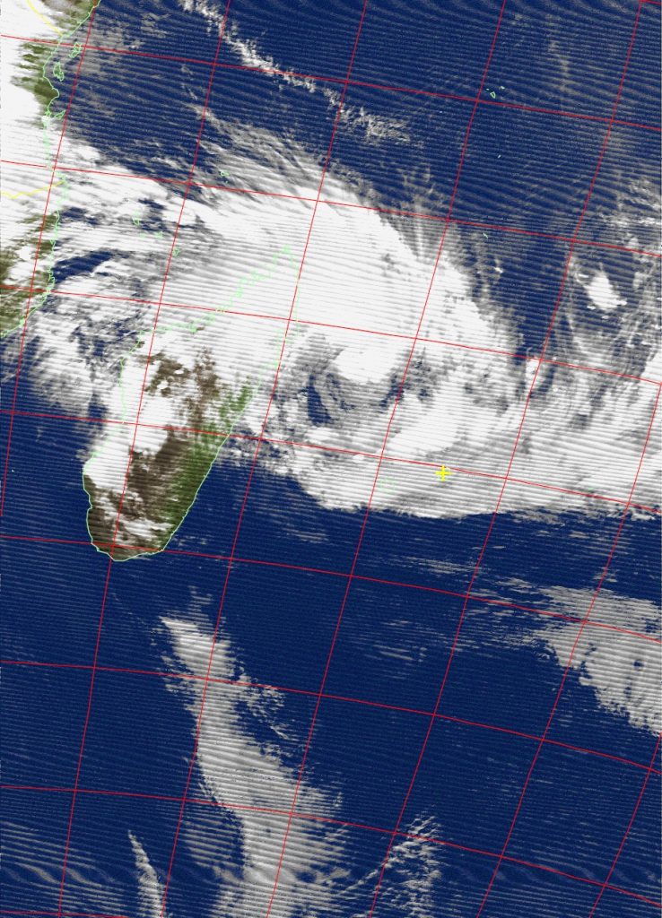 Moderate Tropical Storm Ava, Noaa 15 IR 03 Jan 2018 19:02