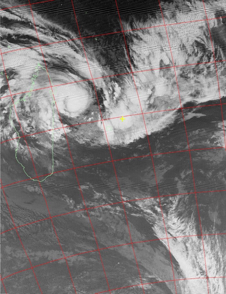 Moderate Tropical Storm Ava, Noaa 18 IR 04 Jan 2018 07:24