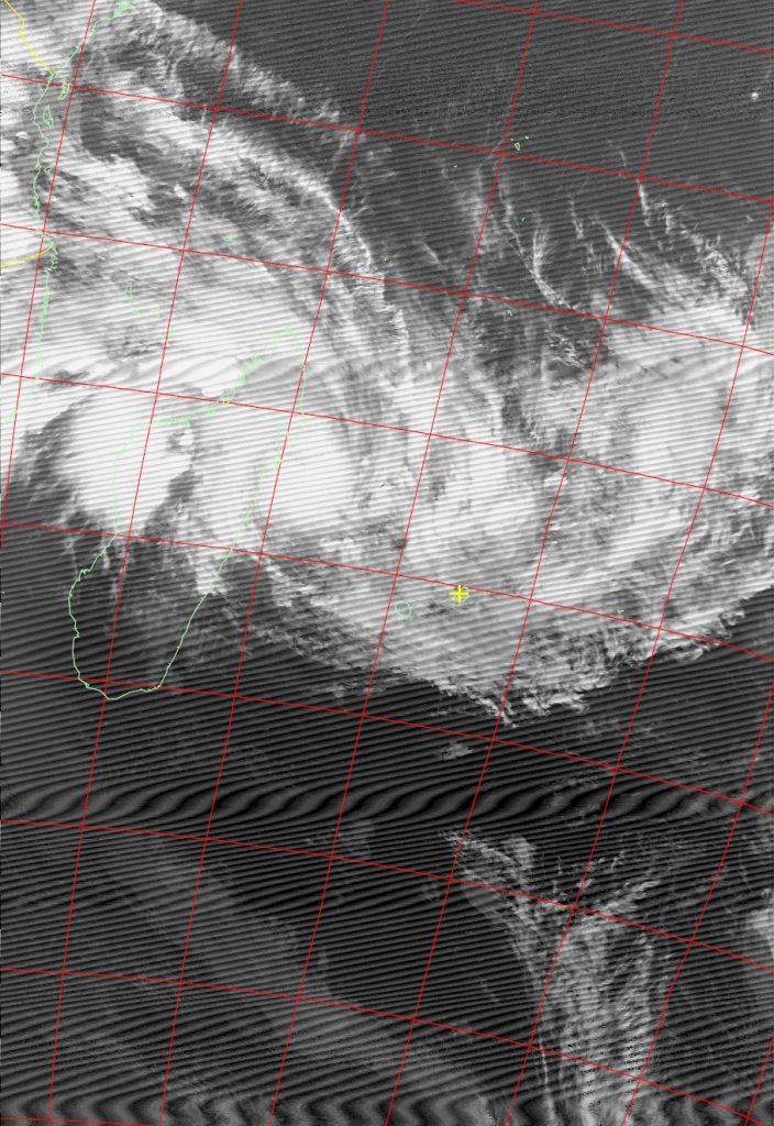 Severe Tropical Storm Ava, Noaa 18 IR 04 Jan 2018 19:58