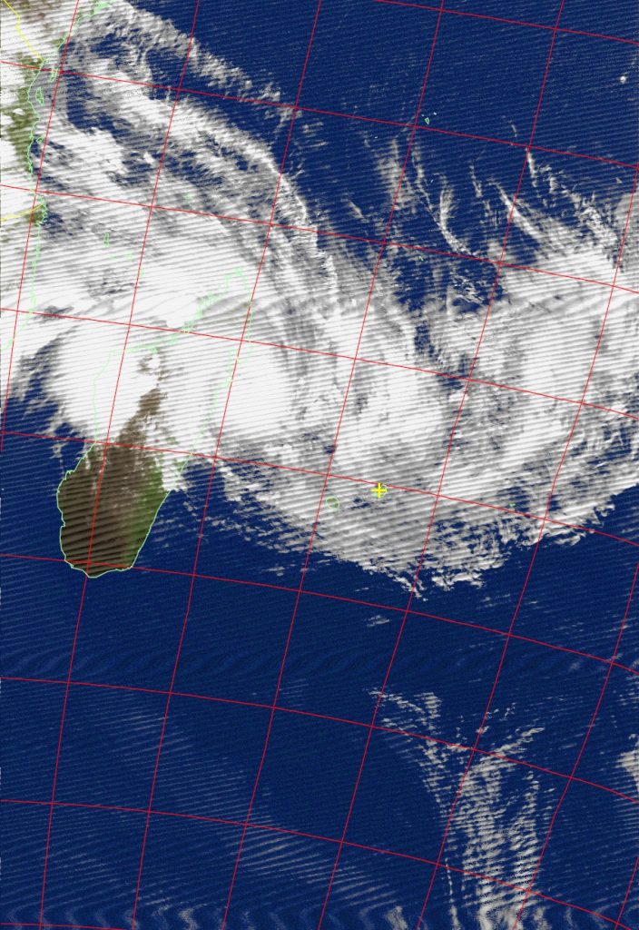 Severe Tropical Storm Ava, Noaa 18 IR 04 Jan 2018 19:58