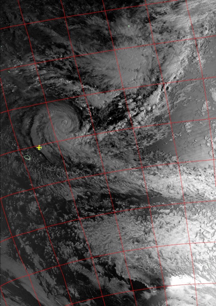 Intense Tropical Cyclone Berguitta, Noaa 18 VIS 16 Jan 2018 06:46