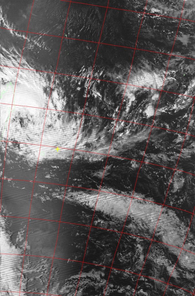 Moderate Tropical Storm Ava, Noaa 19 VIS 03 Jan 2018 15:35