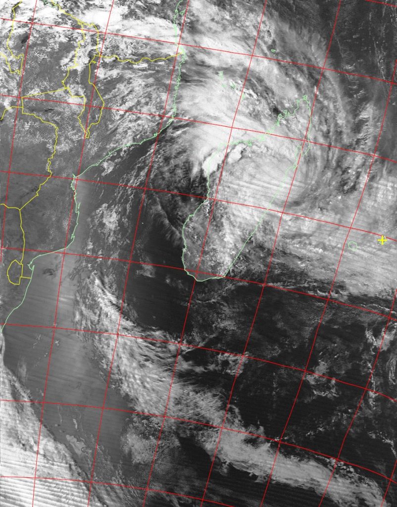 Tropical Cyclone Ava, Noaa 19 VIS 05 Jan 2018 16:53