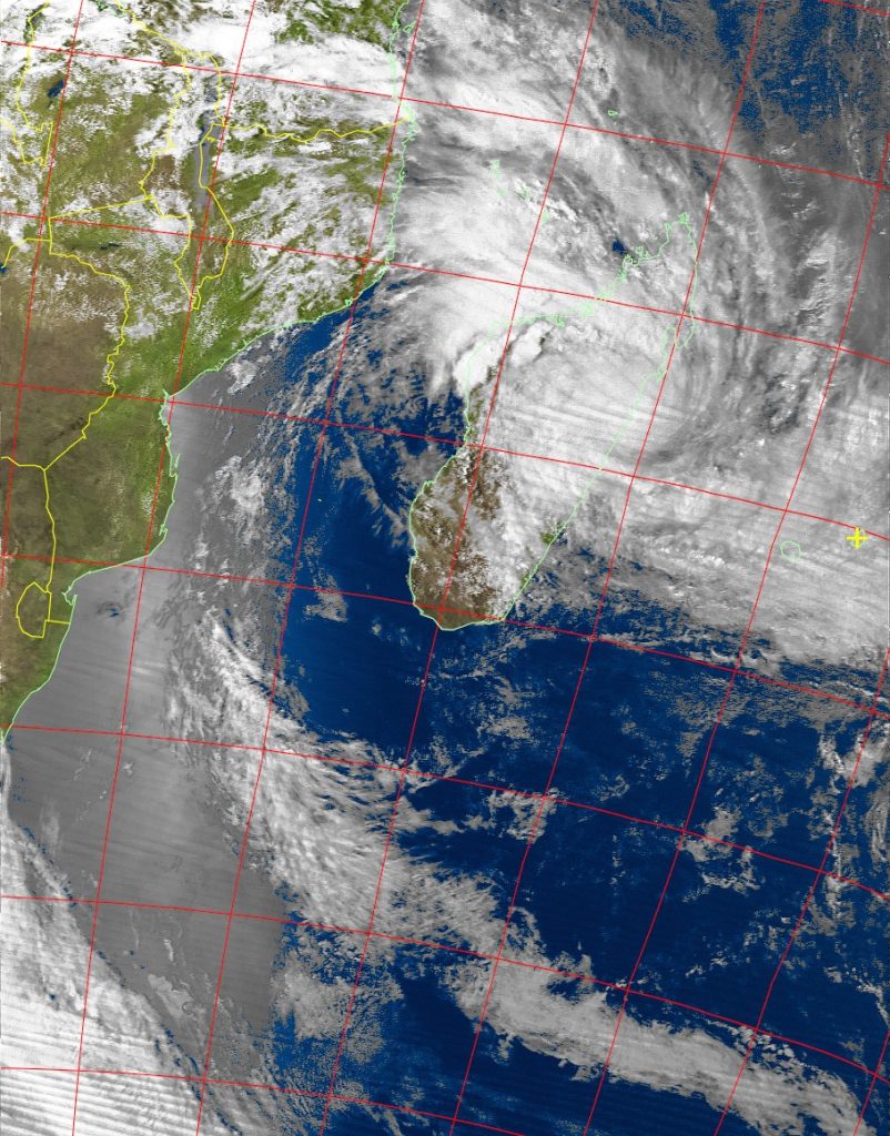 Tropical Cyclone Ava, Noaa 19 VIS 05 Jan 2018 16:53