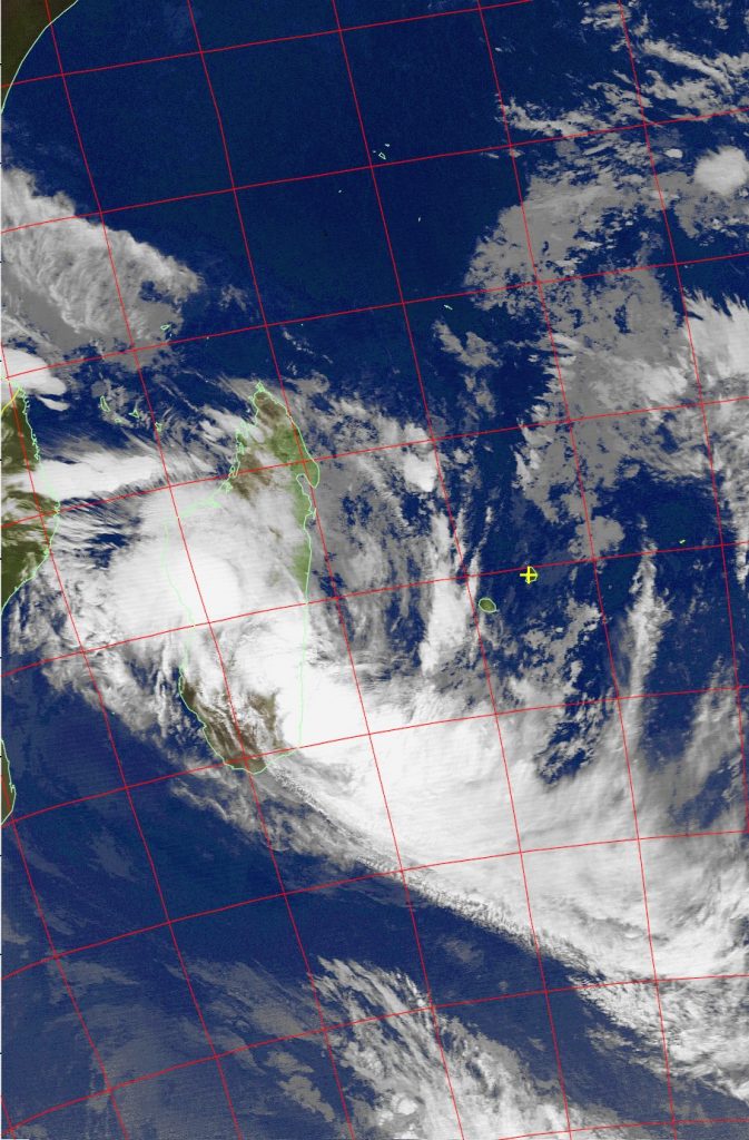 Overland, Tropical Cyclone Ava, Noaa 19 IR 07 Jan 2018 03:56