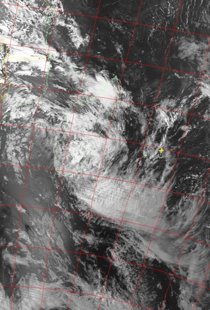 Moderate Tropical Storm Ava, Noaa 19 VIS 07 Jan 2018 16:30