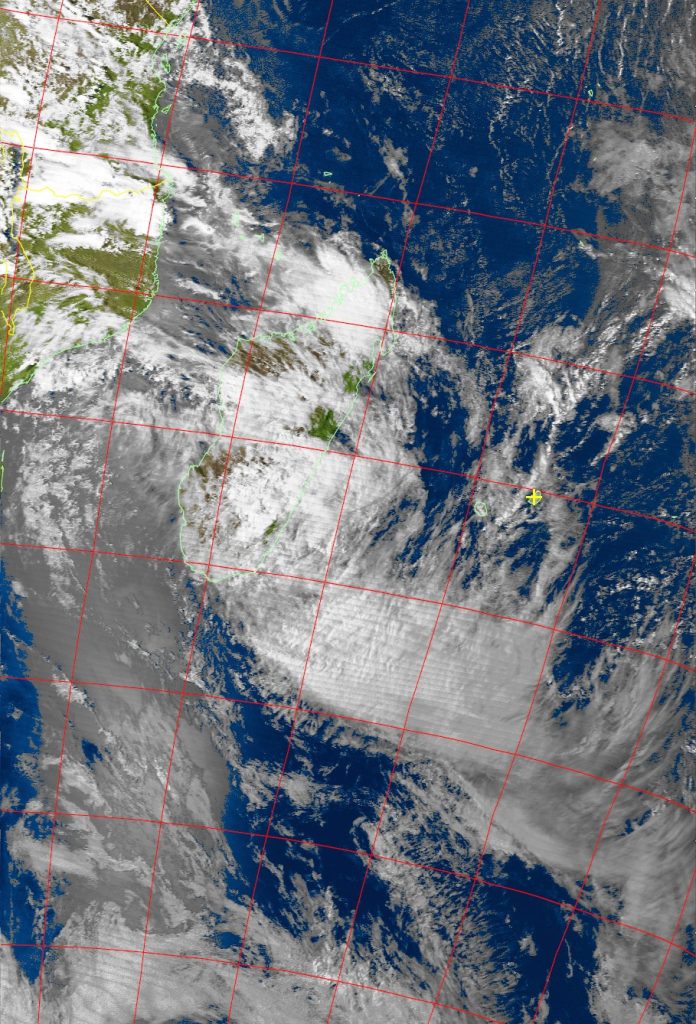 Moderate Tropical Storm Ava, Noaa 19 VIS 07 Jan 2018 16:30