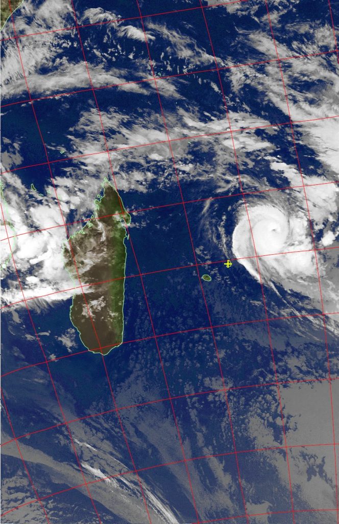 Intense Tropical Cyclone Berguitta, Noaa 19 IR 16 Jan 2018 03:53