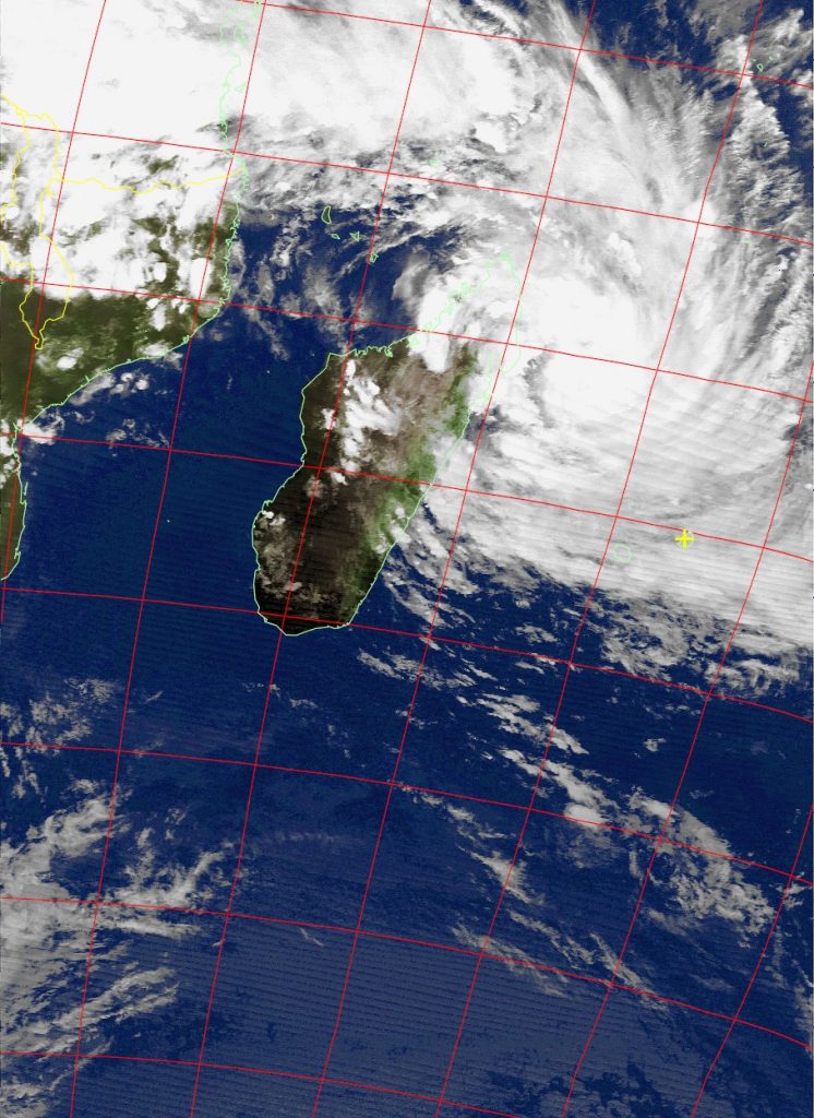 Moderate Tropical Storm Dumazile, Noaa 15 IR 03 Mar 2018 19:25