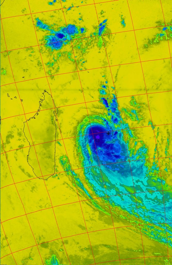 Severe Tropical Storm Fakir, Noaa 18 Thermal 24 Apr 2018 07:50