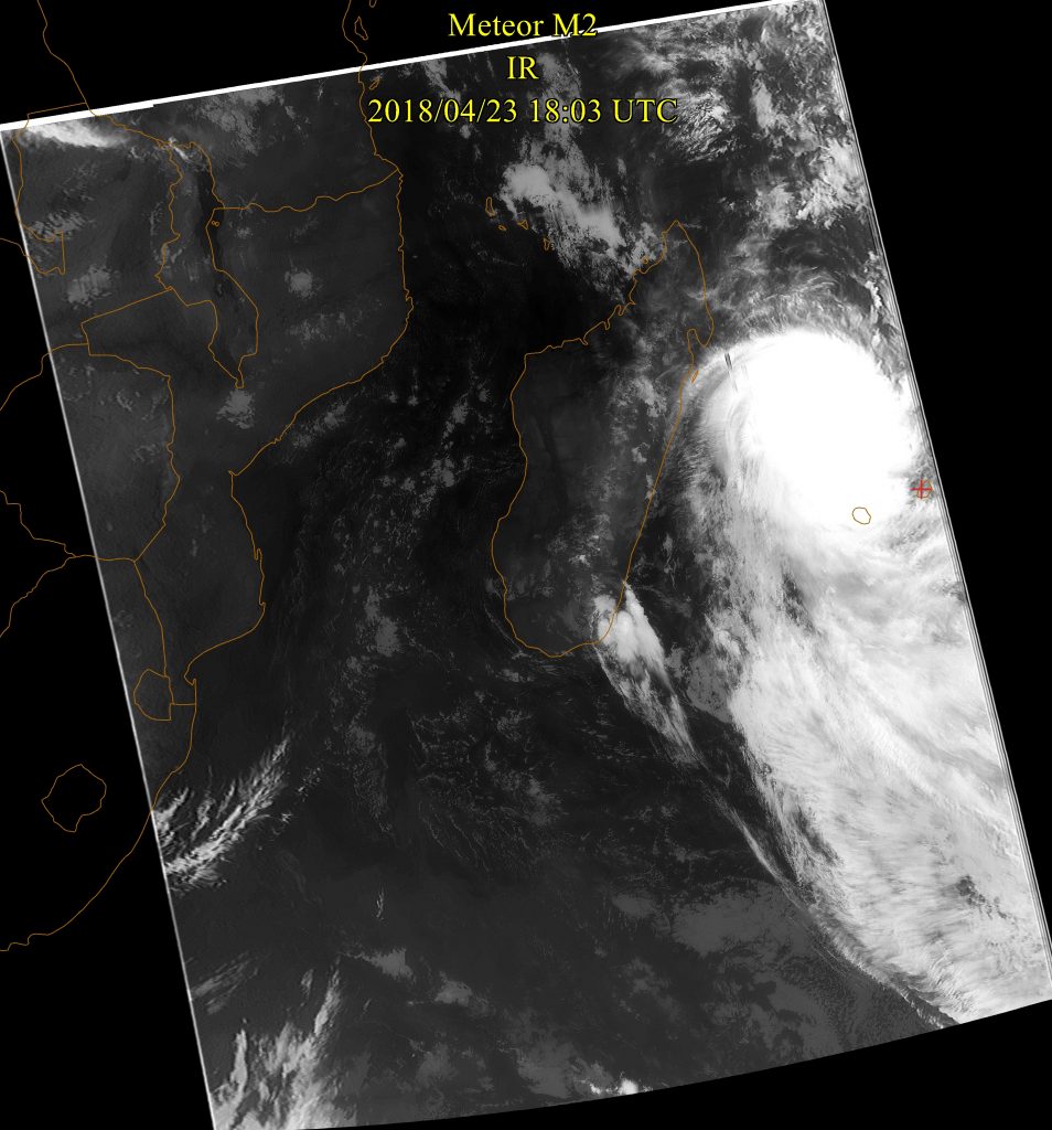 Moderate Tropical Storm Fakir, Meteor-M N2 23 Apr 2018 22:03