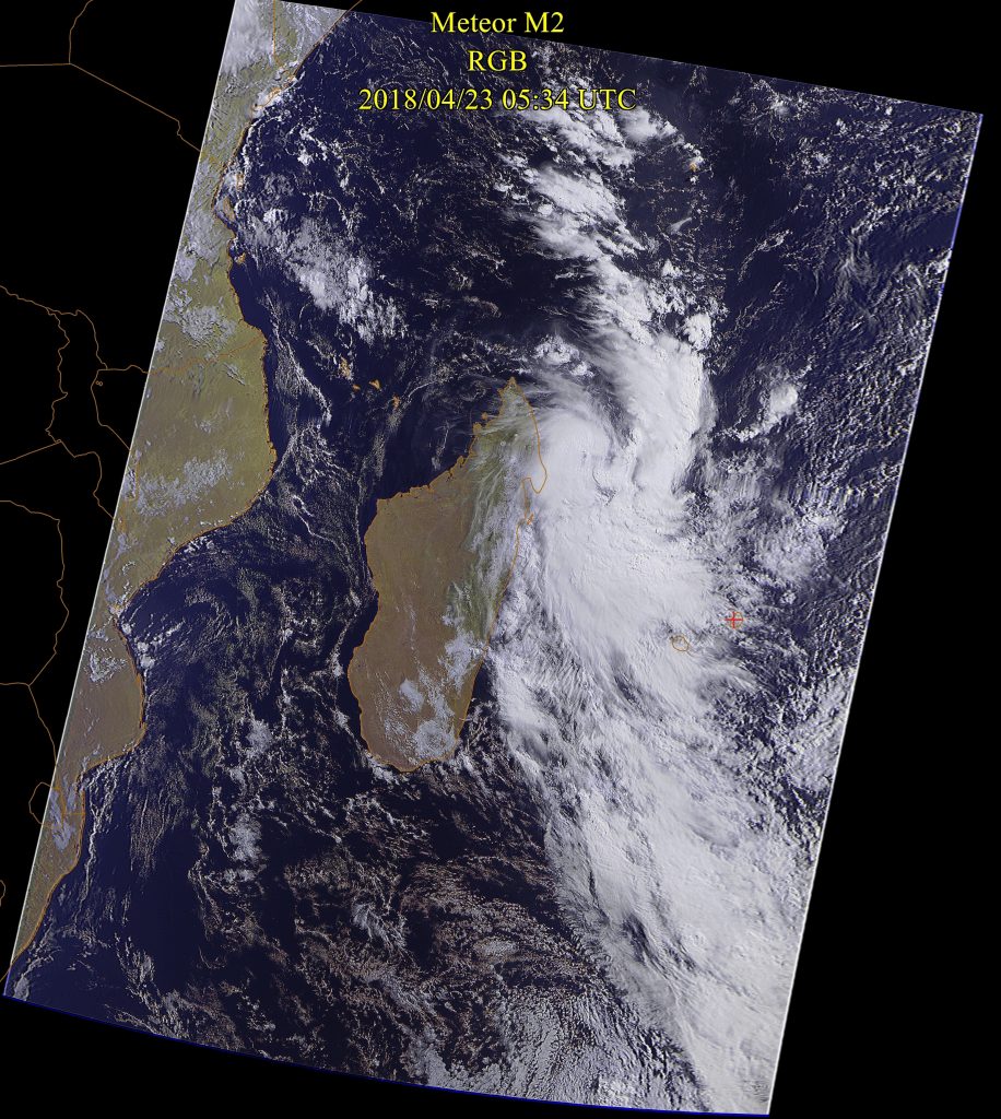 Tropical Depression, Meteor-M N2 23 Apr 2018 09:34 