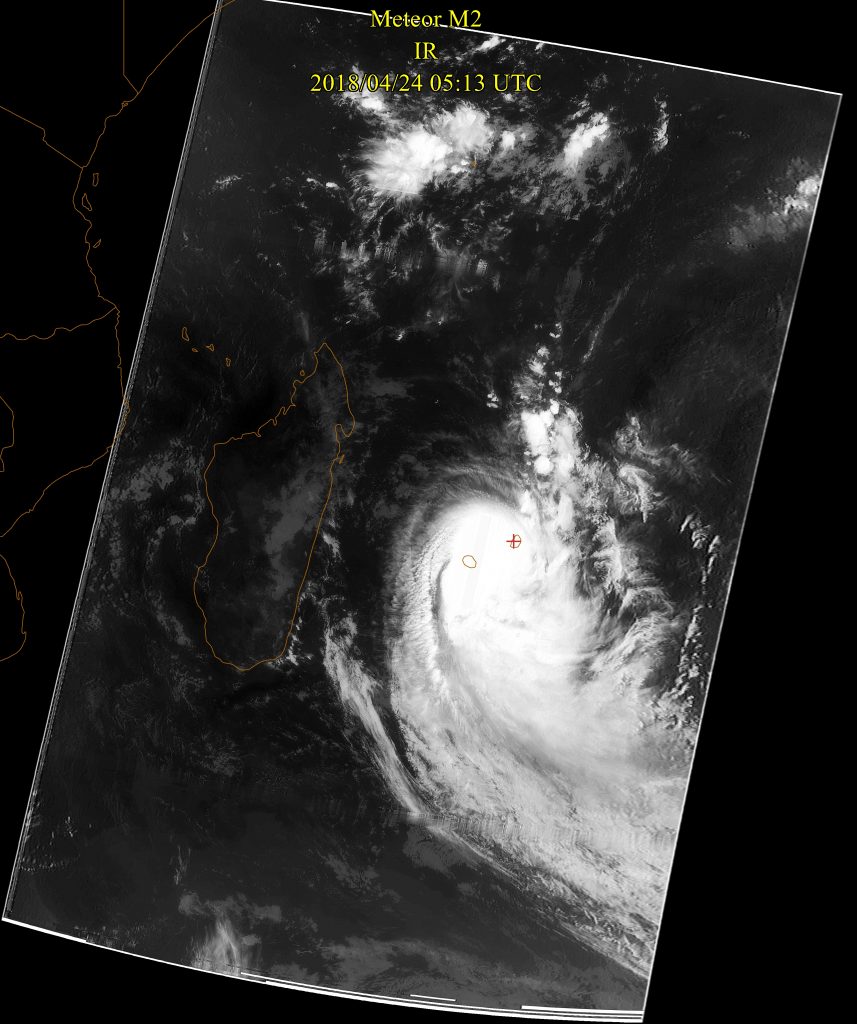 Severe Tropical Storm Fakir, Meteor-M N2 24 Apr 2018 09:13